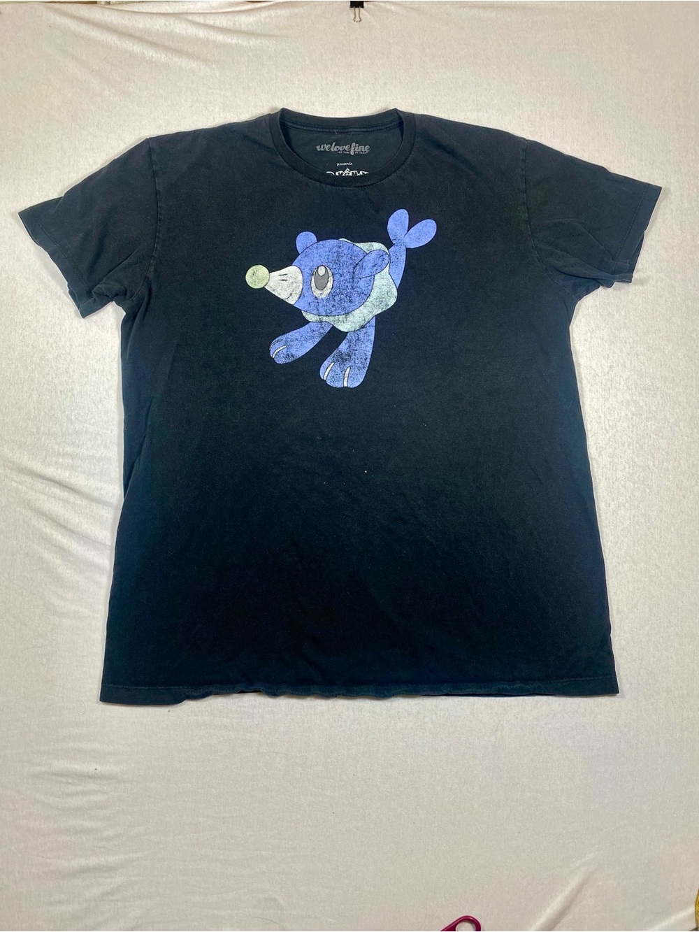 2017 WeLoveFine Pokémon Popplio T-Shirt XL Black